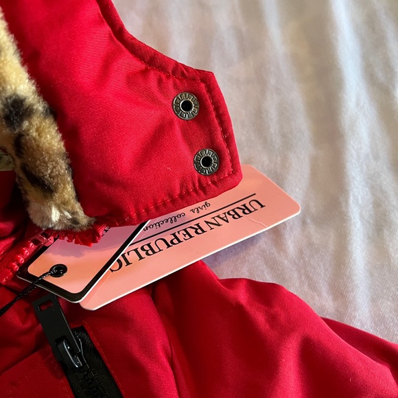 12M Urban Republic Toddler Little Kids Quilted Lined COAT Hooded Girls Jacket Re - Picture 5 of 11